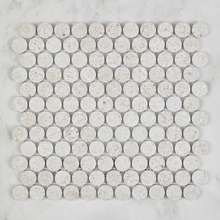 Bilal Beige Penny Round Porcelain Mosaic Tile